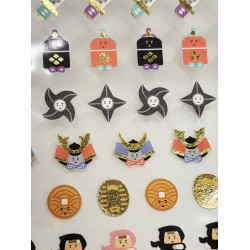 'Nippon Ippai: Samurai and Ninja' washi paper stickers