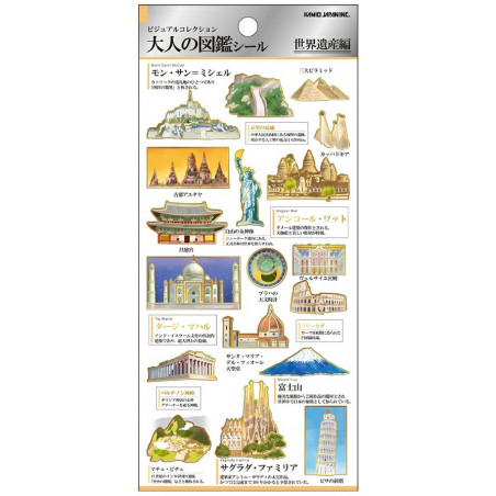 'World Heritage' Otonano-Zukan Paper stickers