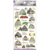 'Castles of Japan' Otonano-Zukan Paper stickers