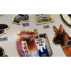 'Police investigation' Otonano-Zukan Paper stickers