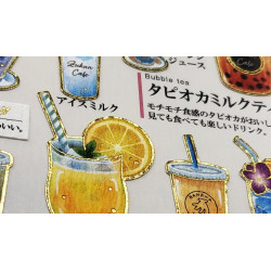 'Beverages' Otonano-Zukan Paper stickers