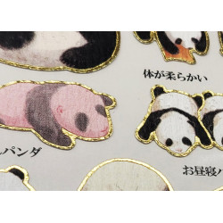 'Panda ecology' Otonano-Zukan Paper stickers