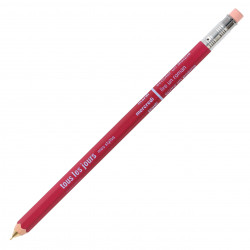 wine red, refillable wooden mechanical pencil 'tous les jours' DAY-SH3-WN by MARK'S DAYS