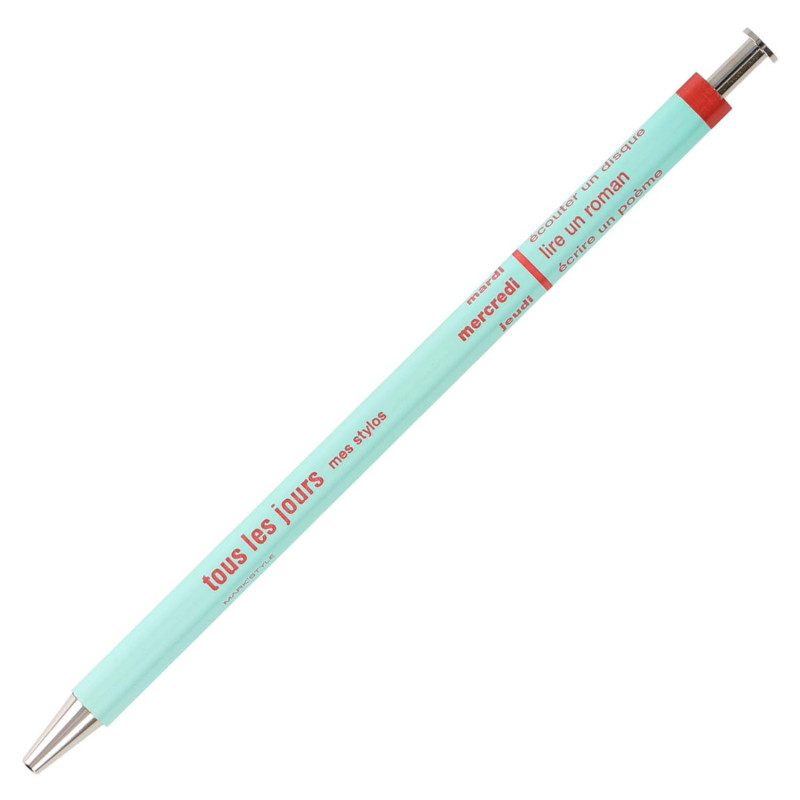 menthe claire, MARK'S DAYS tous les jours - Stylo en bois DAY-BP6-LMI (rechargeable)