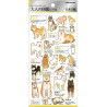 'Japanese dogs' Otonano-Zukan Paper stickers