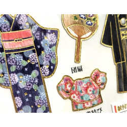 « Vêtements traditionnels japonais » Otonano-Zukan autocollants en papier