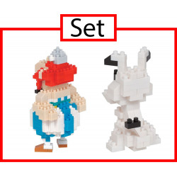 Obelix NBCC-120 & Dogmatix NBCC-121 NANOBLOCK meets Asterix