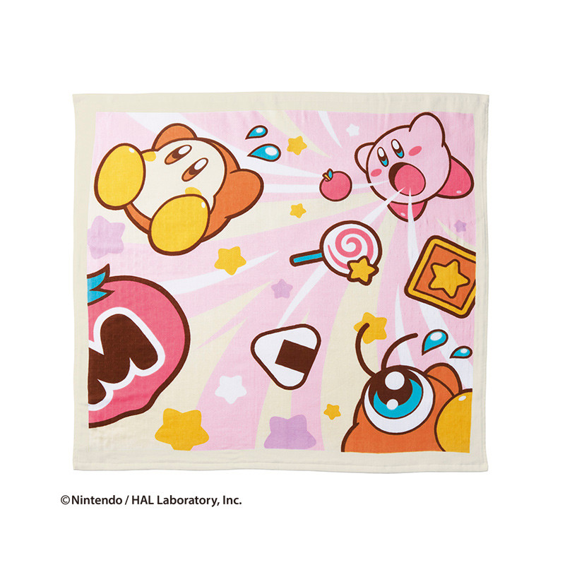 Kirby towel: suction frenzy (90×90cm) by Marushin