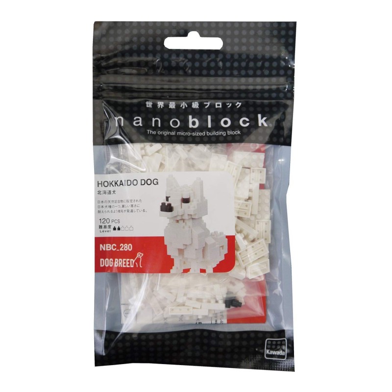 Hokkaido Dog New Version Nbc 280 Nanoblock The Japanese Mini Construction Block Miniature Series