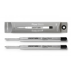 Flow Black Ballpoint F, black, fine, two G2 refills by...