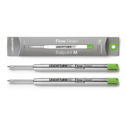 Flow Green Ballpoint M, green, medium, two G2 refills by...