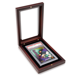 Volterra frame, for a graded trading card, mahogany -...