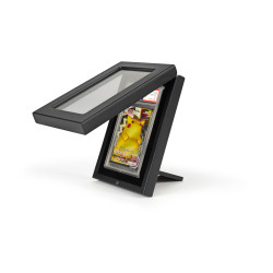 Volterra frame with removable stand, for a graded trading card, black - Leuchtturm