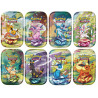 [in German] all 8 "Prismatische Entwicklungen" Mini Tin Boxes - Pokémon Cards