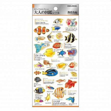 'Tropical fish' Otonano-Zukan Paper stickers