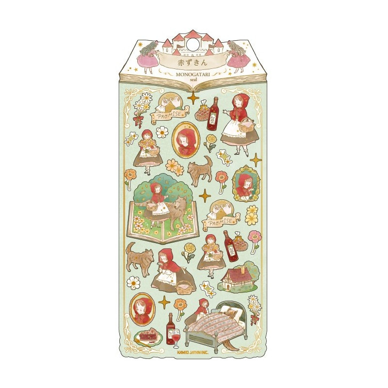 'Little Red Riding Hood' MONOGATARI paper stickers