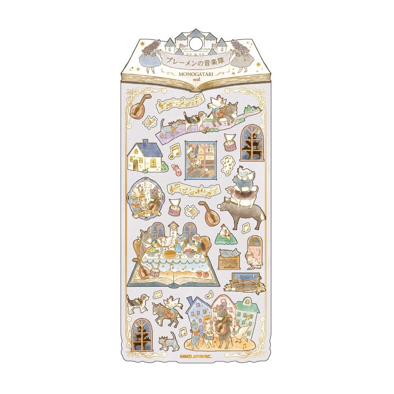 'Town Musicians of Bremen' MONOGATARI paper stickers