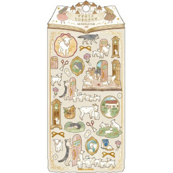 'The Wolf and the Seven Young Goats' MONOGATARI paper...