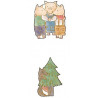'Three Little Pigs' MONOGATARI paper stickers