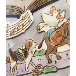 'Town Musicians of Bremen' MONOGATARI paper stickers