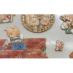 « Les Trois Petits Cochons » autocollants en papier MONOGATARI