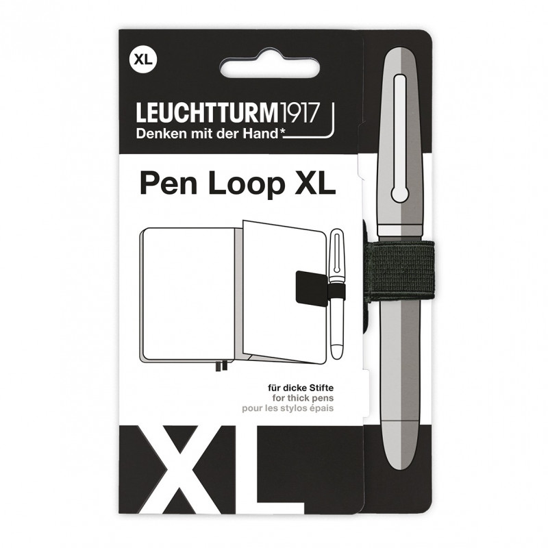 Pen Loop XL black, self-adhesive - Leuchtturm1917