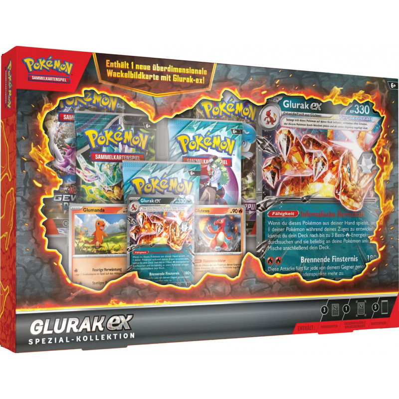 [Max. 3] Glurak-ex Spezial-Kollektion - Pokémon Karten [deutsche Ausgabe]