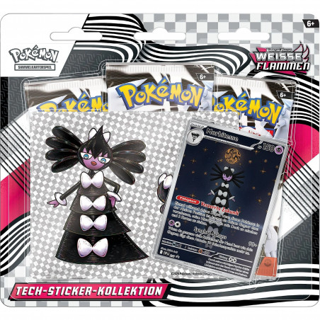 [en allemand] Weiße Flammen colléction Tech Sticker avec Morbitesse - Cartes Pokémon Karmesin & Purpur