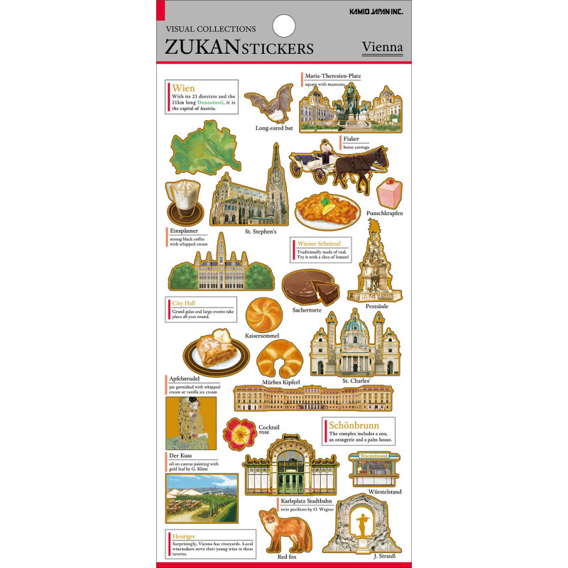 Visual Collections Zukan Stickers Vienne