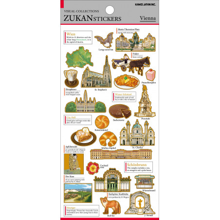 Visual Collections Zukan Stickers Vienne