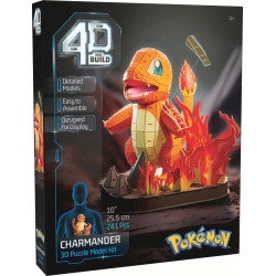 Pokémon Glumanda - Puzzle mit 241 Teilen von 4D Build