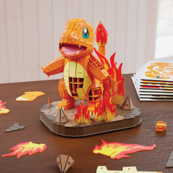 Pokémon Glumanda - Puzzle mit 241 Teilen von 4D Build