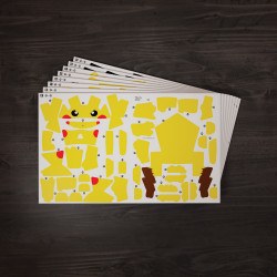 Pokémon Pikachu - Puzzle mit 201 Teilen von 4D Build
