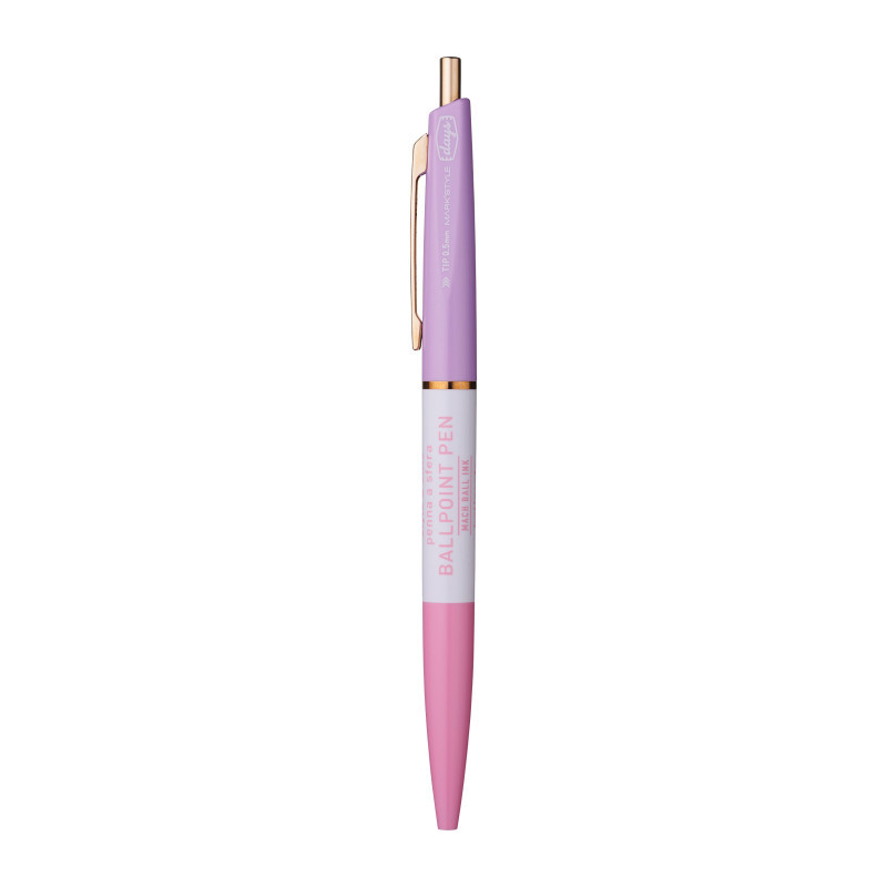 Anterique - stylo bille mécanique DAY-BP16-PKPL (rechargeable)