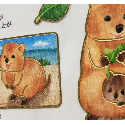 'Quokka / Wallaby' Otonano-Zukan Papier Aufkleber