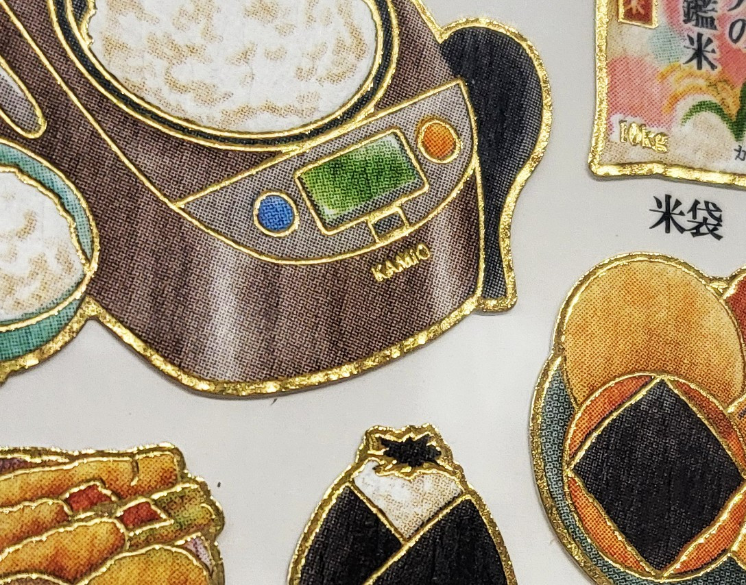 Rice' Otonano-Zukan Paper stickers