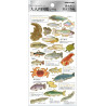 'Freshwater fish and creatures' Otonano-Zukan Paper stickers