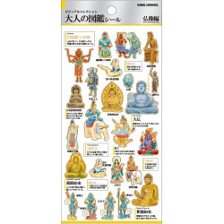 'Buddhist statues' Otonano-Zukan Paper stickers