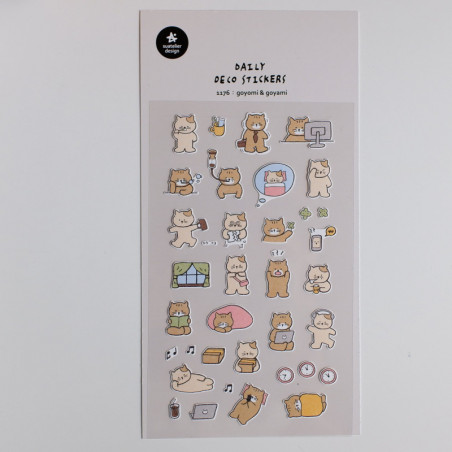 Niedliche Katzen - Daily Deco Stickers Aufkleber