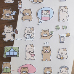 Niedliche Katzen - Daily Deco Stickers Aufkleber