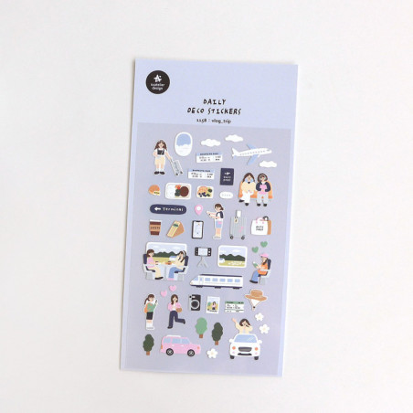 Reise-Erinnerungen - Daily Deco Stickers Aufkleber