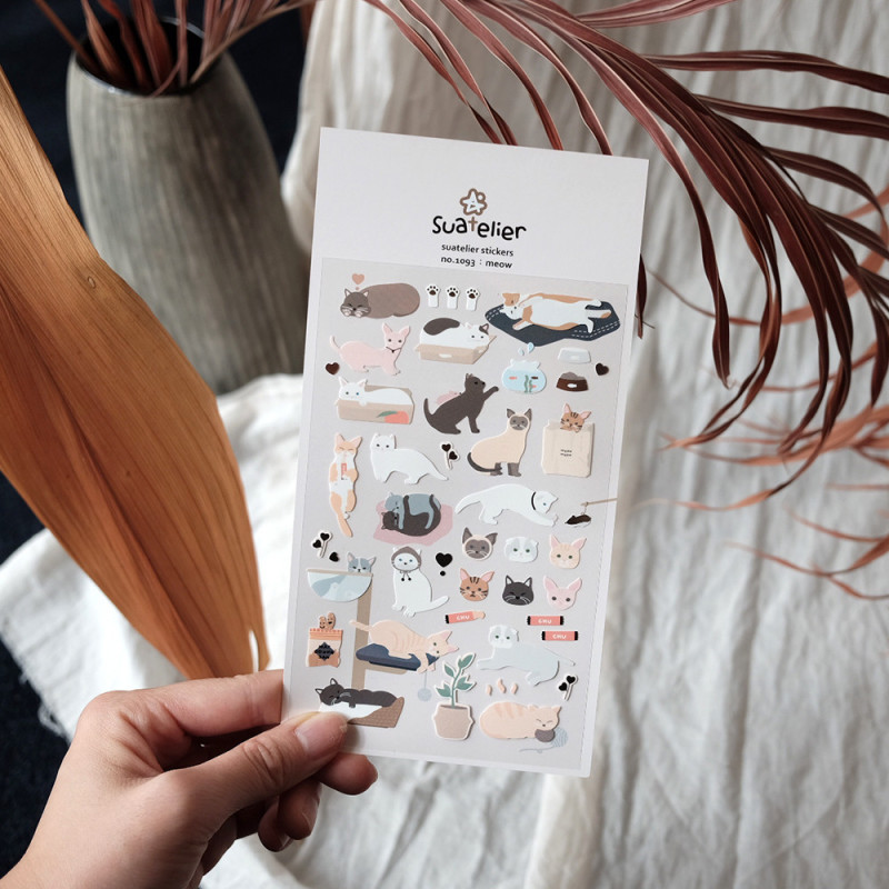 Katzen - Daily Deco Stickers Aufkleber