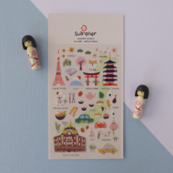 täglich in Tokio - Daily Deco Stickers Aufkleber