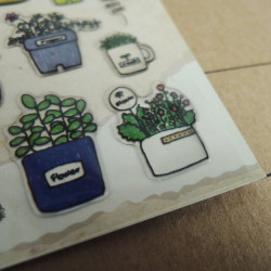 Topfpflanzen- Daily Deco Stickers Aufkleber