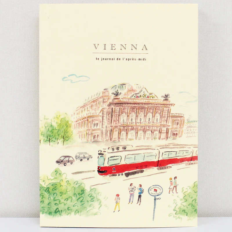 Journal de voyage illustré A5 « VIENNA – le journal de l'après-midi »