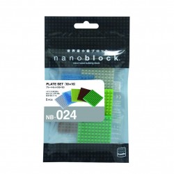 Set of 5 plates (10x10) NB-024 NANOBLOCK | Accessoires