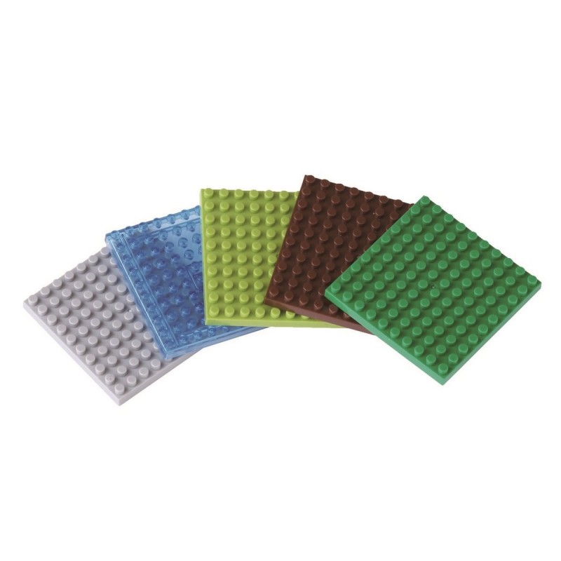 Set of 5 plates (10x10) NB-024 NANOBLOCK | Accessoires