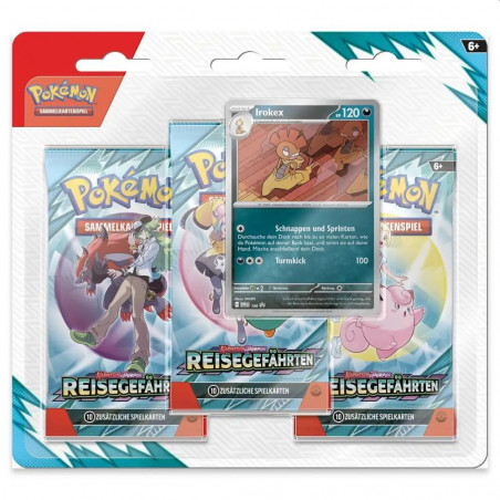 [en allemand] Reisegefährten Blister aver 3 Boosters et Irokex - Cartes Pokémon