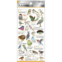 'Birds' Otonano-Zukan Paper stickers