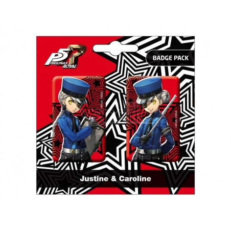 Persona 5 Royal - Set mit 2 Badges - Justine & Caroline - Popbuddies